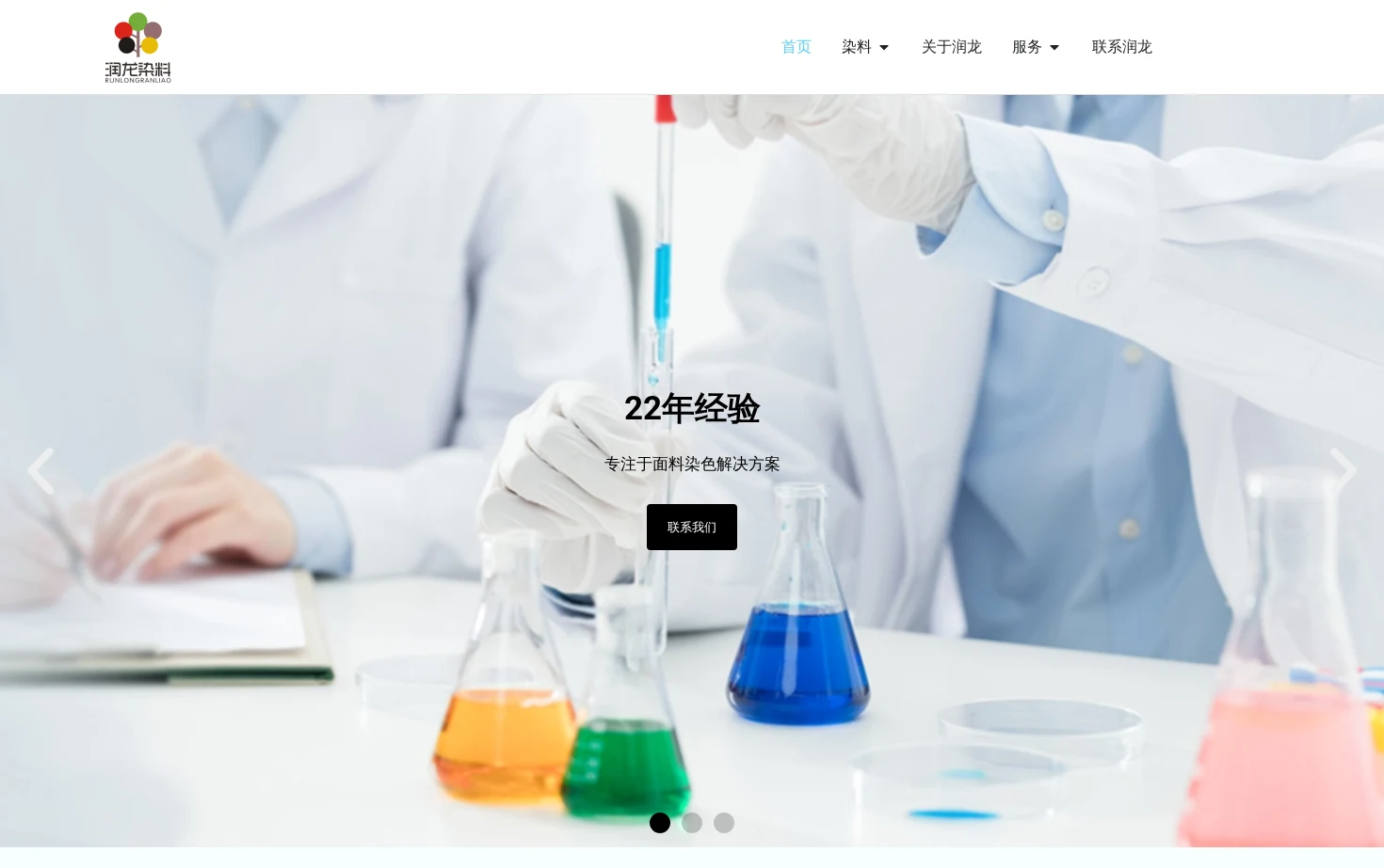 润龙染料 页面快照